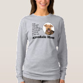 T-shirt maman Airedale (Devant)