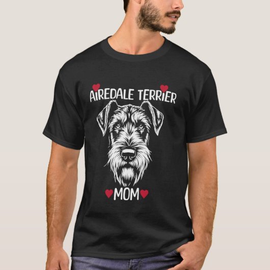 T-shirt Maman Airedale Terrier (Devant)