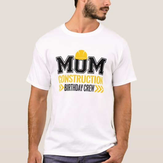 T-shirt Maman Anniversaire Équipage 1ère construction Anni (Devant)