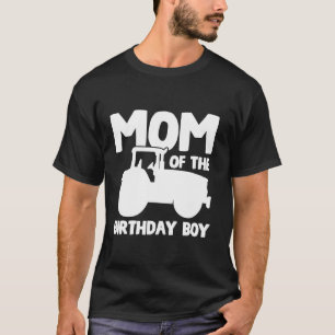 T-shirt Maman Anniversaire Garçon Tracteur Mère ferme fête
