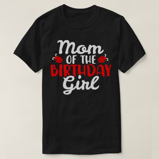 T-shirt Maman Anniversaire Ladybug (Design devant)