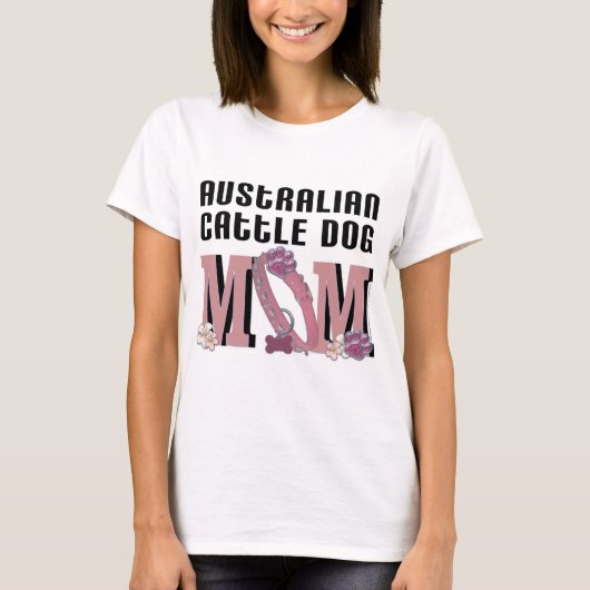 T-shirt MAMAN australienne de chien de bétail (Devant)