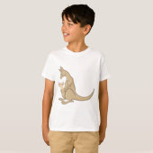 T-shirt Maman australienne Kangaroo et bébé Joey (Devant entier)