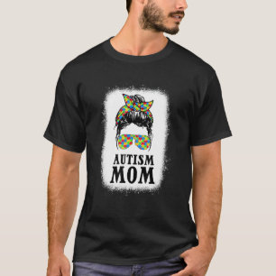T-shirt Maman Autisme Chignon En Désordre Maman Sensibilis