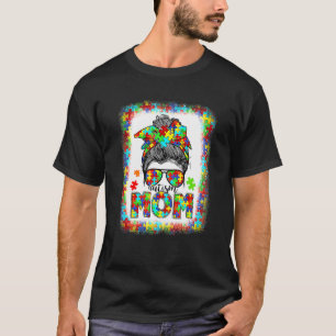 T-shirt Maman Autisme Maman Nœud Méssy Sois Gentil Puzzle