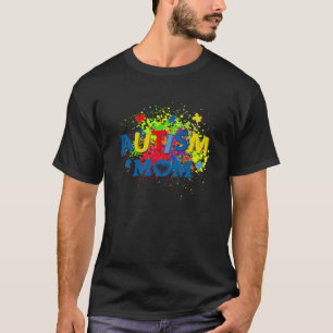 T-shirt Maman Autisme Mère Tournesol Pièce de Puzzle Autis