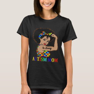 T-shirt Maman autiste Afro Mère Femmes noires Morceau de p