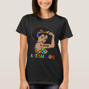 T-shirt Maman autiste Afro Mère Femmes noires Morceau de p