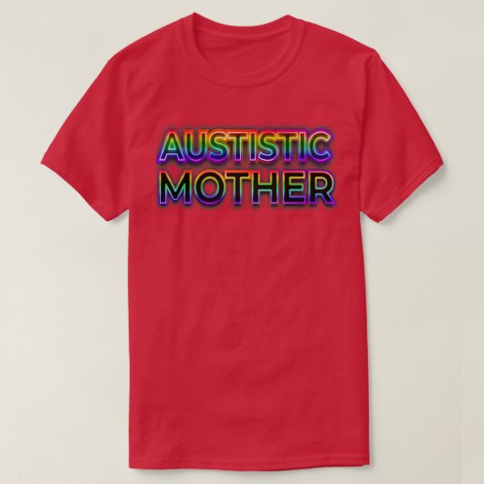 T-shirt Maman autiste foncée (Design devant)
