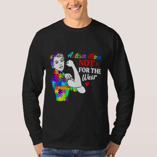 T-shirt Maman autiste pas pour faible (Devant)