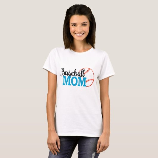T-shirt maman baseball (Devant entier)