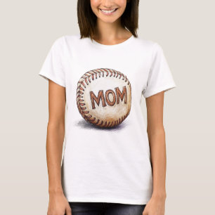 T-shirt Maman baseball - Parfait pour les mamans sportives