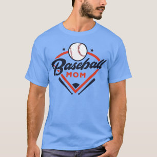 T-shirt Maman Baseball Vintage Baseball Maman Diamond Bat 