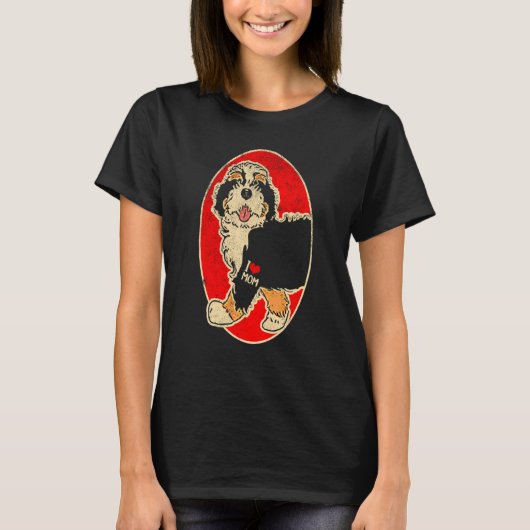 T-shirt Maman Bernedoodle (Devant)