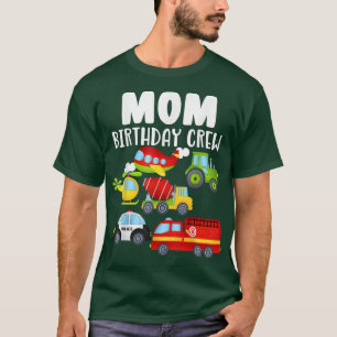 T-shirt Maman Birthday Crew Anniversaire Garçon voiture fe