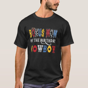 T-shirt Maman Bonus Du CowBoy D'anniversaire Western Rodeo
