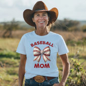 T-shirt Maman Bow de baseball