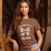 T-shirt Maman Bow de baseball