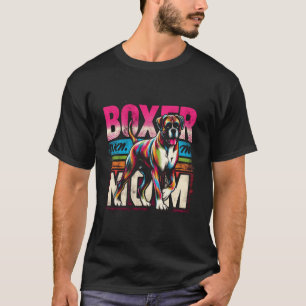 T-shirt Maman Boxer Drôle Boxer Chien Animal De Compagnie 