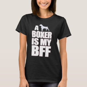 T-shirt Maman Boxer Drôle Chien Chiot - Boxer Est Mon Meil