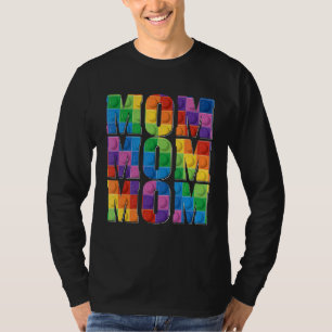 T-shirt Maman Brick Builder Blocs Maître Builder Mère