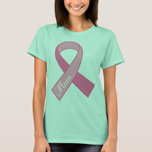 T-shirt Maman Cancer du sein Pink Ribbon Cadeau (Devant)