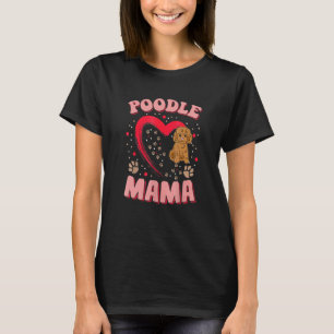 T-shirt Maman Caniche Amusante Vêtements pour Animaux Chie