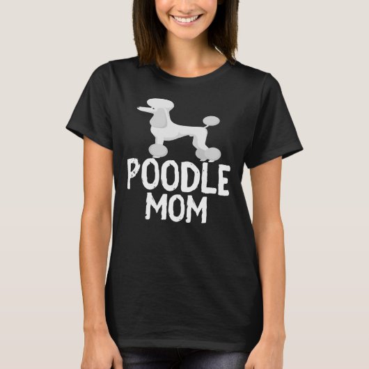 T-shirt maman caniche T- (Devant)