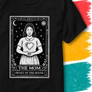 T-shirt Maman Cartes de Tarot Design Mère Style Vintage