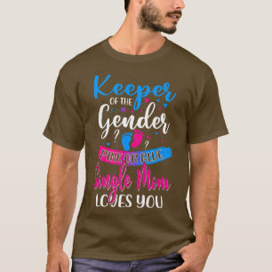 T-shirt Maman célibataire rose ou bleu vous aime Gardienne