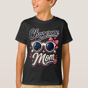T-shirt Maman chaperon lunettes de soleil rétro école même
