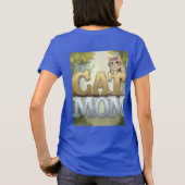 T-shirt maman chat bleu (Dos)