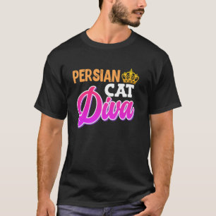 T-shirt Maman chat CHAT PERSAN DIVA Amoureux de chat persa