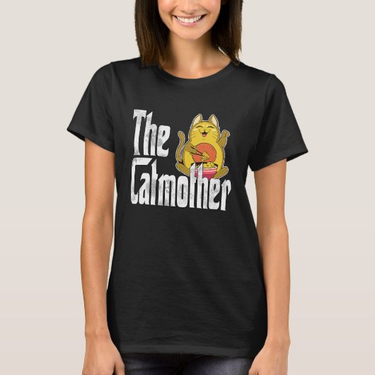 T-shirt Maman Chat Mère de Chat Nourriture Mère Chat Chato (Devant)