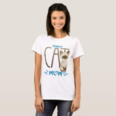 T-shirt Maman Chat Siamese Cute (Devant entier)