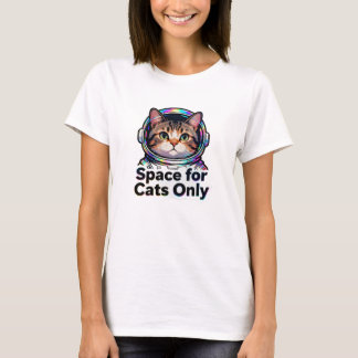 T-shirt Maman Chat Tendance Chat Espace Holographique - Es