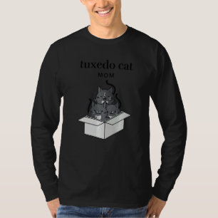 T-shirt Maman Chat Tuxedo Mignonne