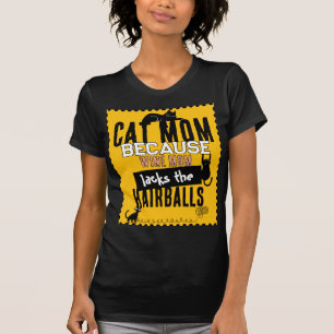 T-shirt Maman Chat vs Maman Vin Citation drôle d'amateur d