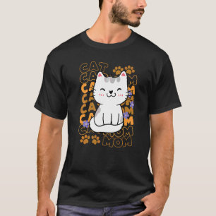 T-shirt Maman Chatte Mignonnes Pattes de Chat Chaton Adop