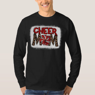 T-shirt Maman Cheerleader Léopard Décoloré Femme Fière Che