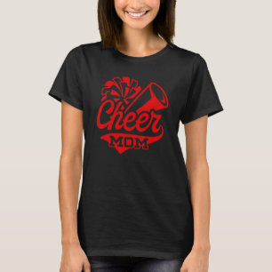 T-shirt Maman cheerleader plus grand fan impression léopar
