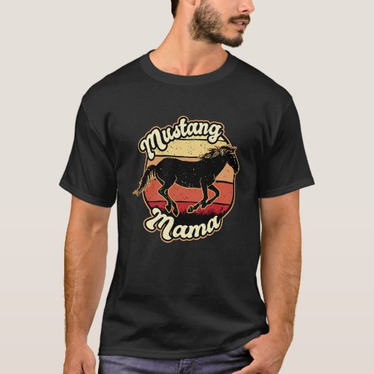 T-shirt Maman Cheval Mustang (Devant)