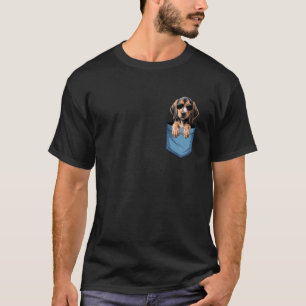 T-shirt Maman Chien Amoureuse de Coonhound de Poche Mignon