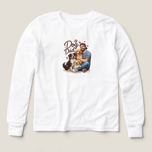 T-Shirt Maman Chien Bébé – Conception Cœur & Patte (Motif recto)