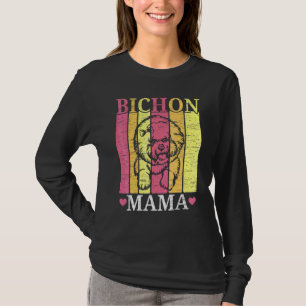 T-shirt Maman Chien Bichon Frise Éleveur de Chiens Chiot