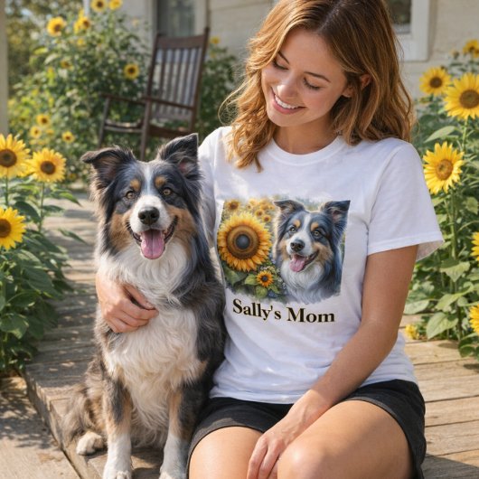 T-Shirt Maman Chien Border Collie