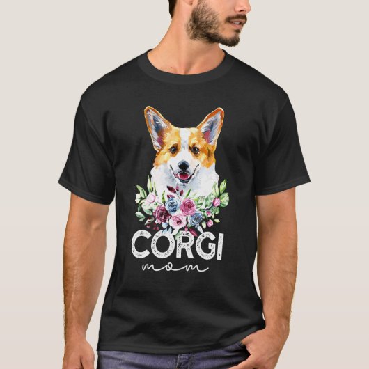 T-shirt Maman chien Corgi (Devant)
