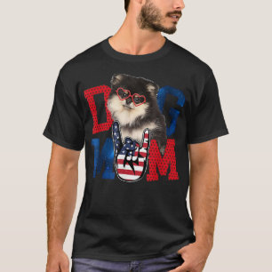T-shirt Maman chien Joyeuse fête des mères Amour Chien USA