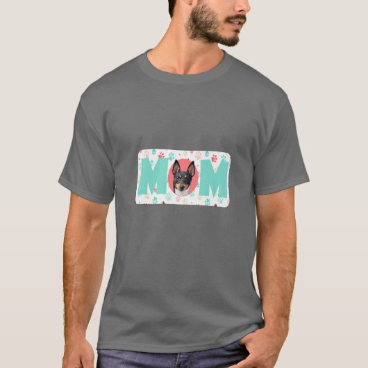 T-shirt Maman Chien O Toy Fox Terrier (Devant)