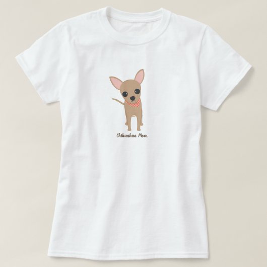 T-shirt Maman Chihuahua Personnalisée Maman Chien (Design devant)